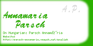 annamaria parsch business card